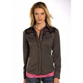 CAMICIA GREY COWGIRL PANHANDLE SLIM