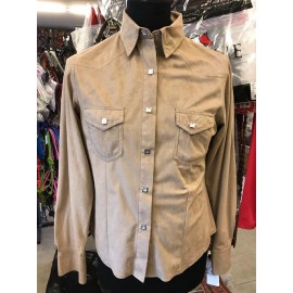 CAMICIA SOLID SUEDE SHIRT OUTBACK