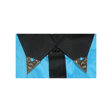 WESTERN COLLAR TIPS TURQUOISE