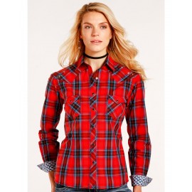 CAMICIA DONNA ROUGH STOCK LONG SLEEVE PANHANDLE SLIM