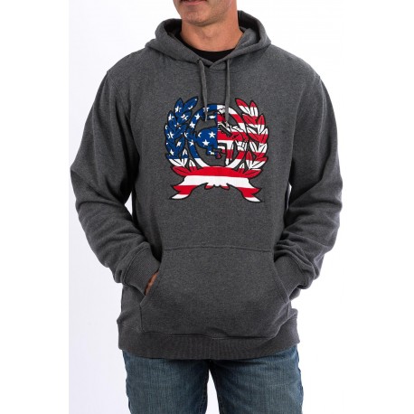 FELPA LOGO AMERICAN FLAG CINCH