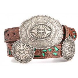 CINTURA TURQUOISE INALY CIRCLE CONCHO ARIAT