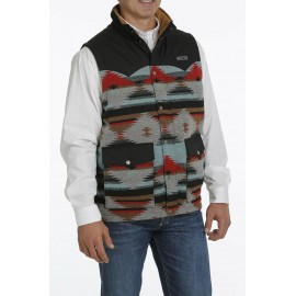 GILET STRIPE QUILTED PUFFER CINCH