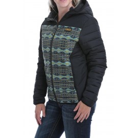 GIACCA QUILTED PUFFER AZTEC CINCH