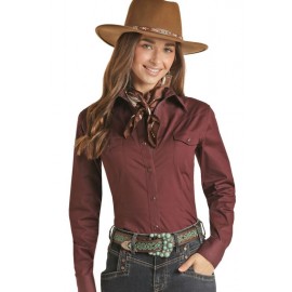 CAMICIA SOLID MAROON PANHANDLE