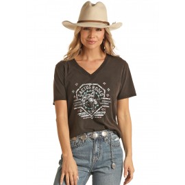 T-SHIRT DONNA GRAFIC WESTERN RODEO