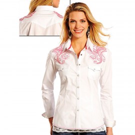 CAMICIA EMBROIDERED PANHANDLE SLIM